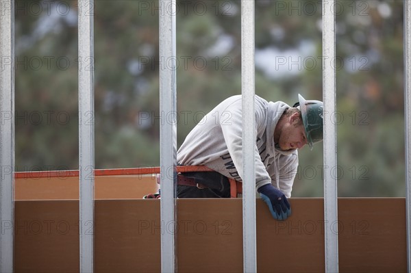 Man working at construction site