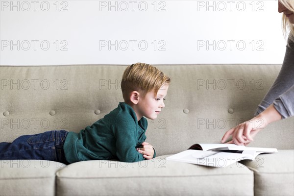 Mom giving advice to her son (2-3)