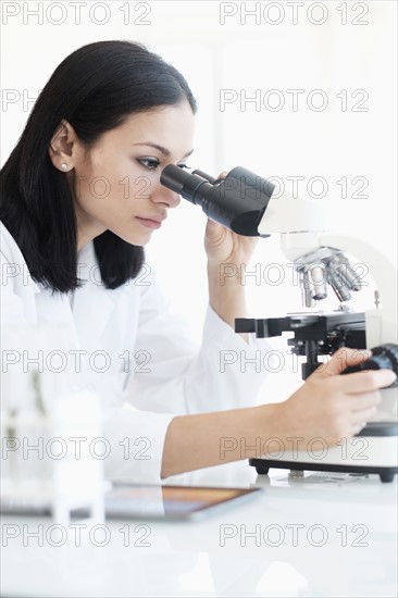 Woman doing laboratory research.