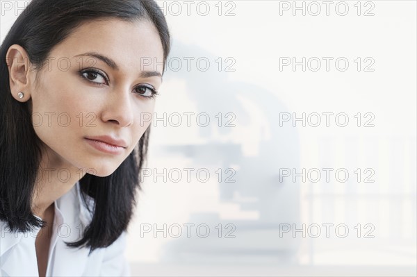 Woman in laboratory.