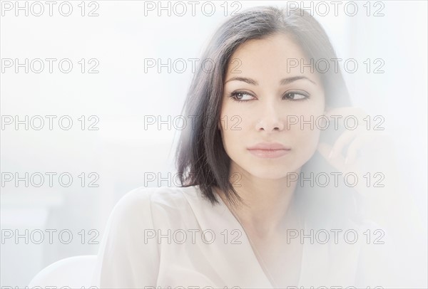 Portrait of brunette woman.