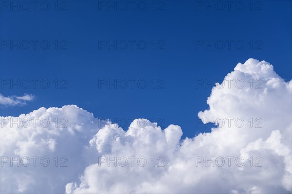 View of puffy cloud formations.