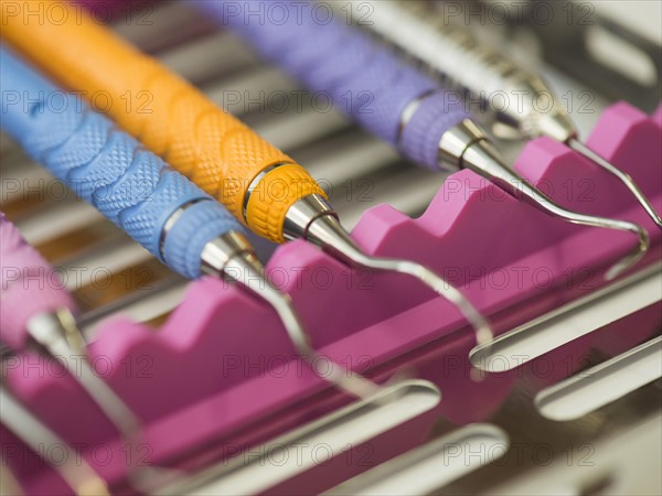 View of dentist's tools