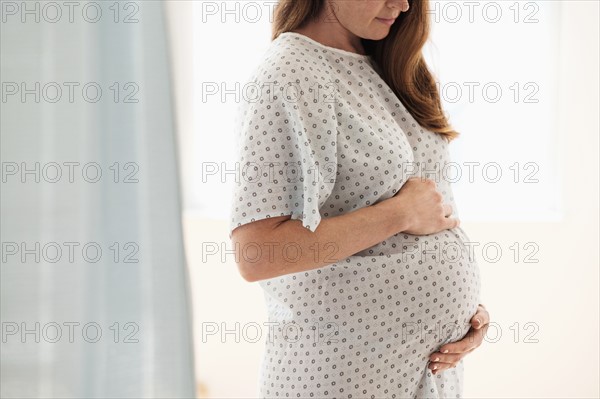 Pregnant woman at hospital.