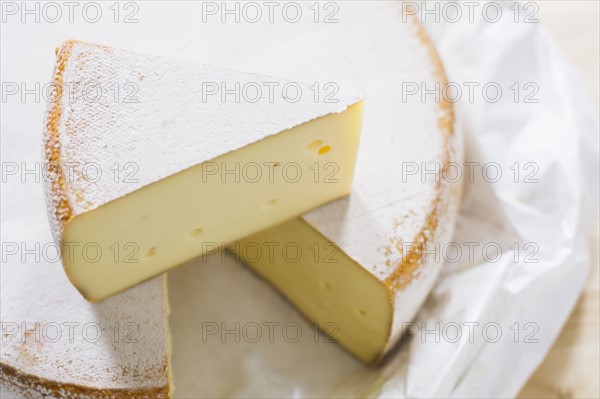 Close up of cheese circle