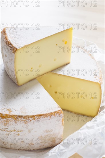 Close up of cheese circle