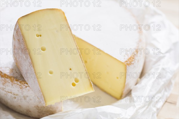 Close up of cheese circle