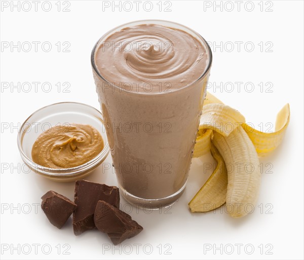 Chocolate and banana smoothie