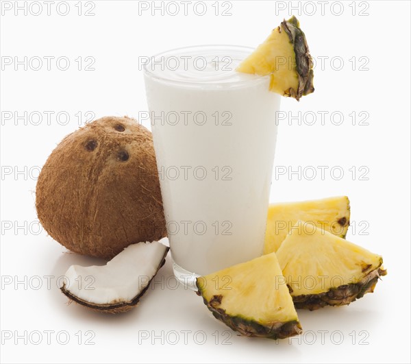 Coconut and pineapple smoothie