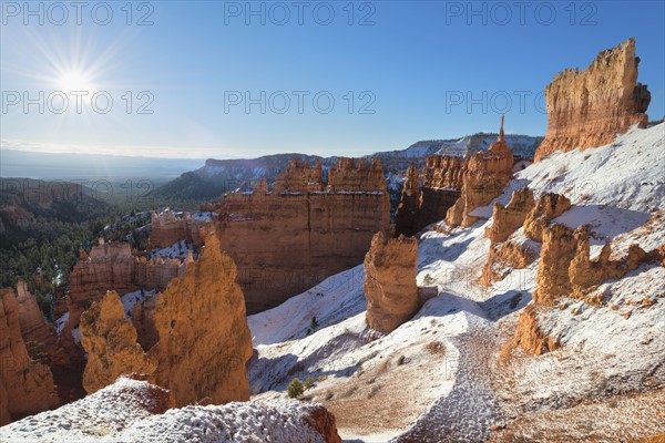 View of winter landscape