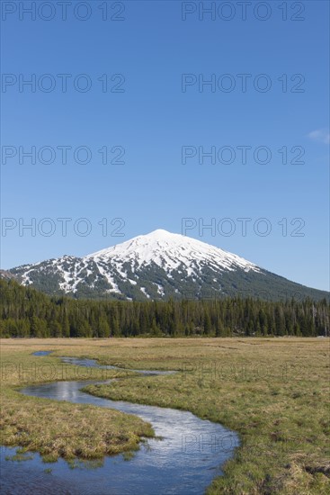 View of snowcapped Mount Bachelor