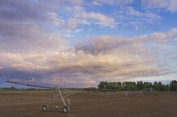 Irrigation equipment in field