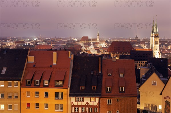 Old town at night