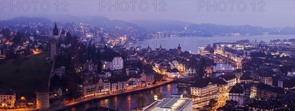 Old town at night