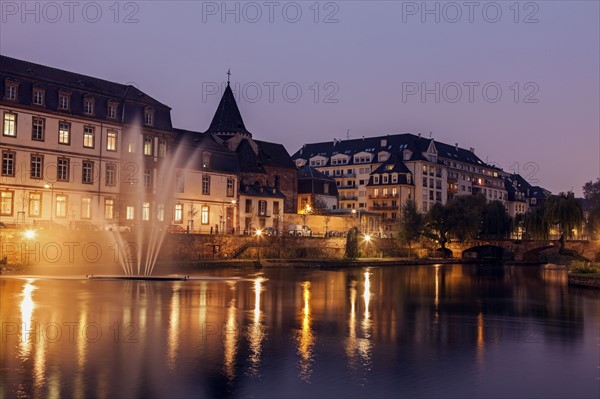 Old town at night