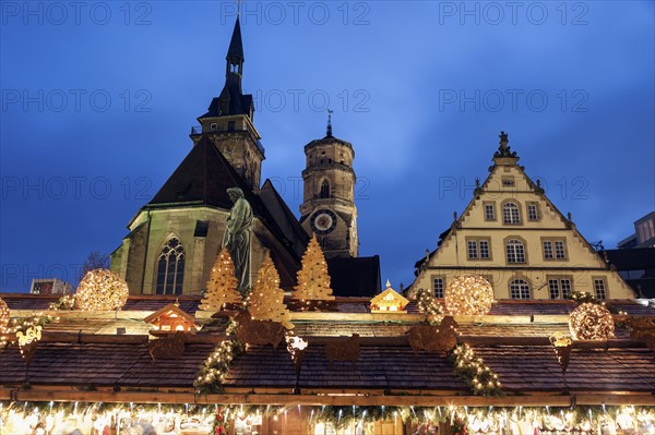 Stiftskirche and Schillerplatz