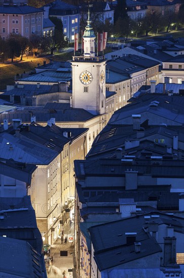 Town hall at night