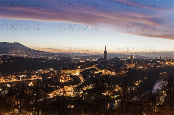 Old town at sunset