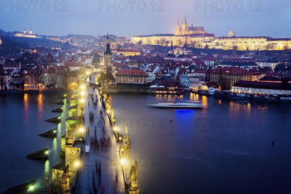 Charles Bridge and Hradcany Castle