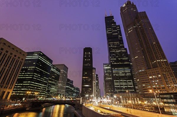 Willis Tower at night