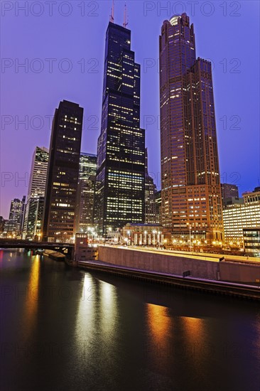 Willis Tower at night