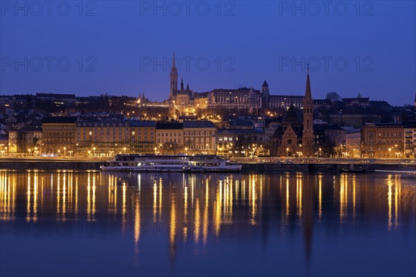 Buda skyline with Matthias Church and Fisherman's Bastion