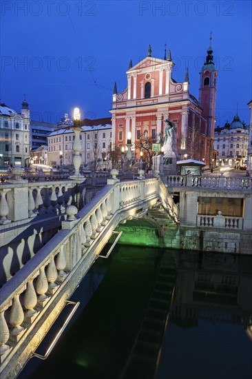 Franciscan Church and Triple Bridge