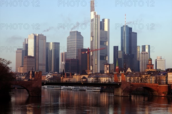 Skyline with skyscrapers