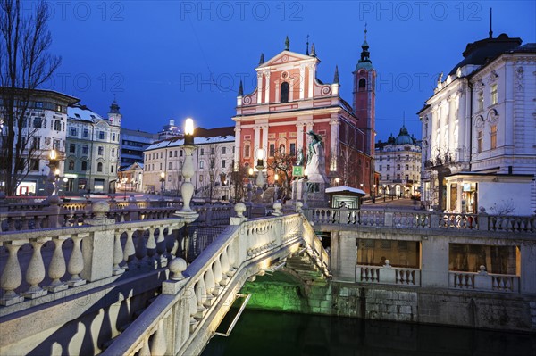 Franciscan Church and Triple Bridge