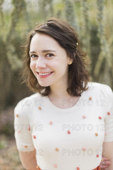 Portrait of young smiling woman