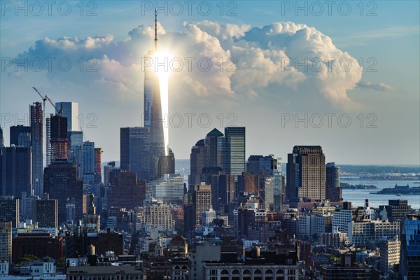 Cityscape on sunny day. USA, New York, New York City.