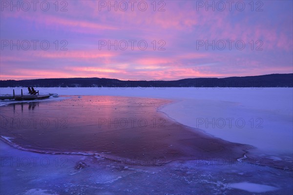 Lake George in winter
