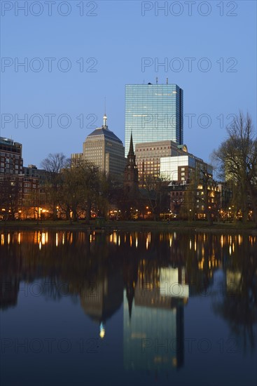 Copley Square at sunset