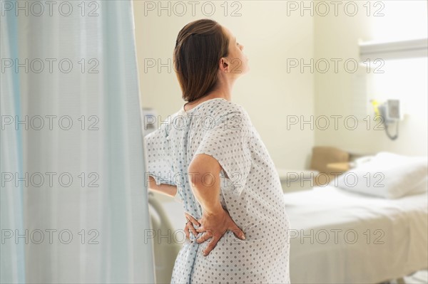 Pregnant woman at hospital.