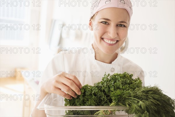 Portrait of chef working.