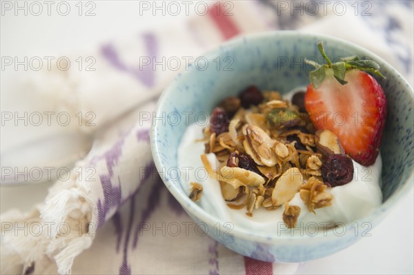 Studio shot of healthy breakfast