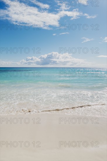 View of tranquil tropical beach