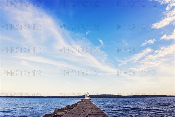 Rockland Breakwater Lighthouse seeing from pier