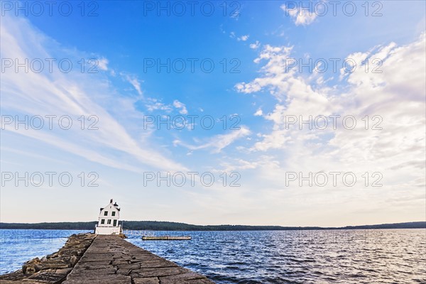 Rockland Breakwater Lighthouse seeing from pier