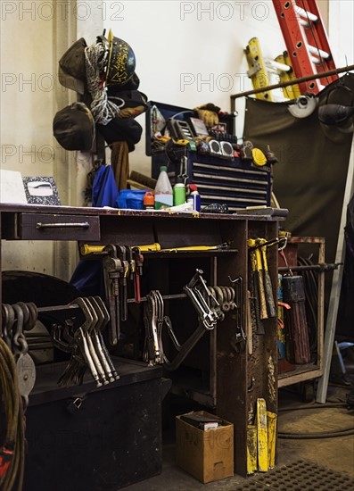 Work tools in workshop