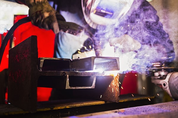 Welder working