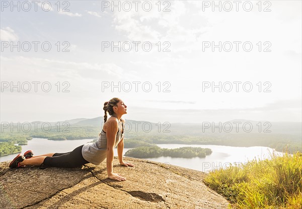Young woman exercising outdoor