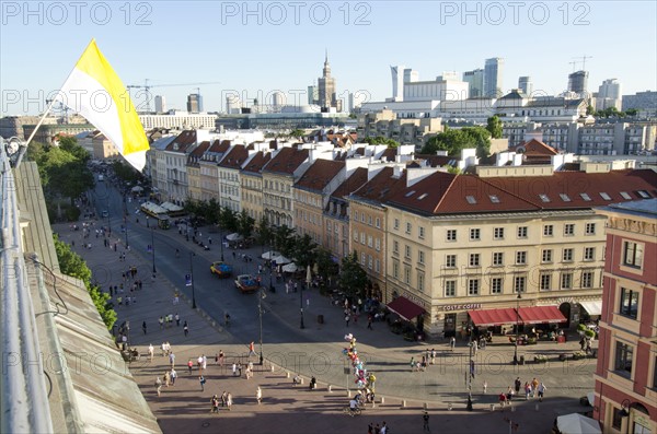 Elevated view of old town