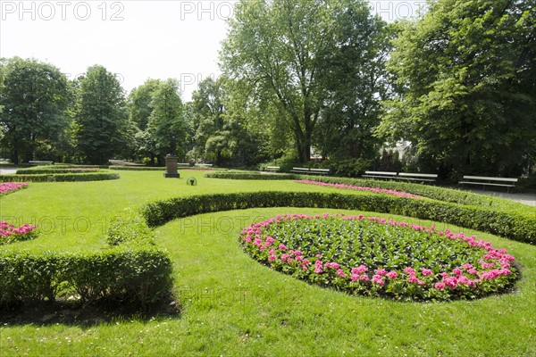 Flowerbed in Lazienki Park