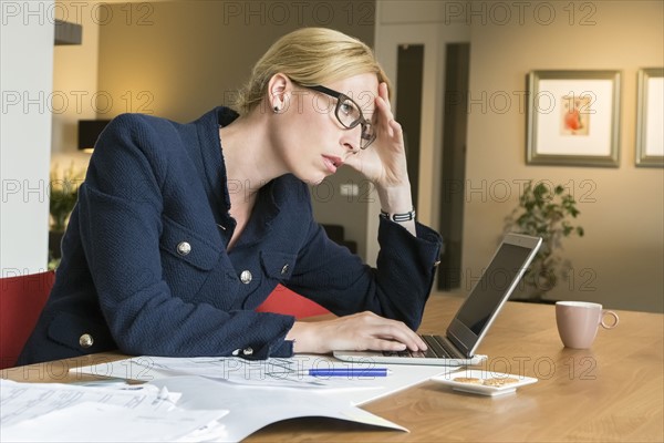 Woman working at desk