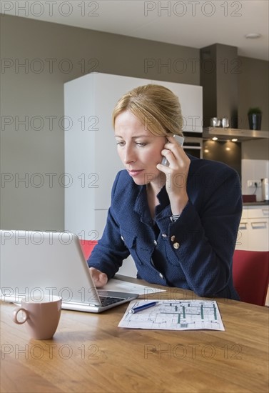 Woman working at desk