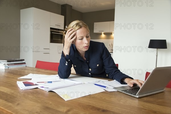 Woman working at desk