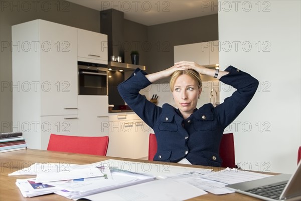 Woman working at desk