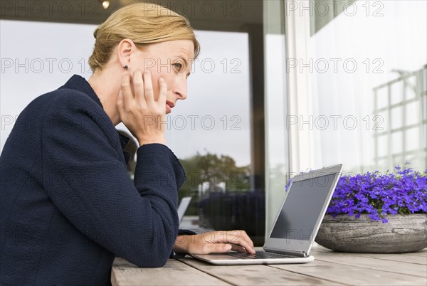 Woman working at desk