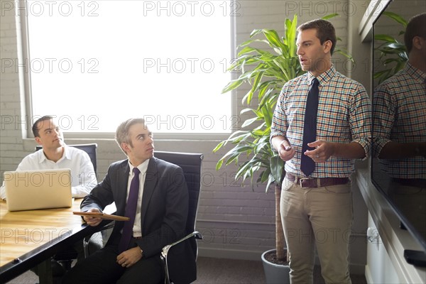 Man giving presentation